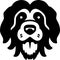 Poodle - minimalist and flat logo - vector illustration