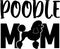 Poodle mom, dog paw, dog, animal, pet, vector illustration file