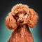 Poodle. Portrait of a poodle dog. ai generated. Dog portrait