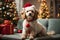 Poodle\'s Merry Christmas: Festive Delight, Adorable Moments, Canine Joy Unveiled.