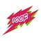 Poof icon, pop art style