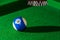 Pool ball and table detail