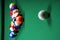 Pool Balls and table