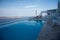 Pool and bar in Imerovigli Santorini Island, Greece