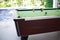 Pool with billiard balls in Home stay