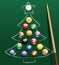 Pool Billiard Christmas Tree Balls