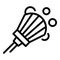 Pool brush icon, outline style