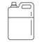 Pool chlorine canister icon, outline style