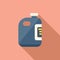 Pool cleaner bottle icon flat vector. Cleaning repair