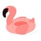 Pool float, flamingo float illustration