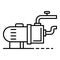 Pool motor pump icon, outline style