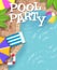 Pool Party Invitation Art Really Cool