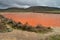 Pool, Pond, Recocederos And Norias Made In Ashlar And Manposteria Of The Salinas In Imon With Its Beautiful Reddish Color. Archite