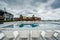 The pool at the Sagamore Pendry Hotel in Fells Point, Baltimore, Maryland