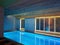 Pool and spa in modern hotel in ski resort Bukovel