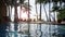 Pool in Tropical Beach Resort Paradise