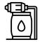 Pool water filter icon, outline style