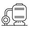Pool water pump icon, outline style