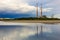 Poolbeg power plant chimneys. Dublin. Ireland