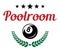 Poolroom and billiards emblem