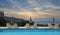 Poolside at Le Lavandou, french riviera, france