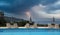 Poolside at Le Lavandou, french riviera, france