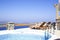 Poolside in a Resort at Imerovigli, Santorini island