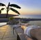 Poolside sunset in the tropics