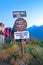 Poon hill altitude sign, Nepal