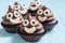 Poop emoji cupcakes