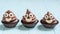 Poop emoji cupcakes