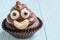 Poop emoji cupcakes