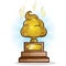 Poop Trophy Cartoon Illustration