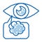 Poor Eyesight doodle icon hand drawn illustration