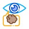 Poor Eyesight Icon Vector Outline Illustration