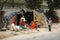 Poor family at slum area in Delhi,India