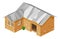 Poor House Isometric Vector