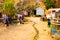 Poor life, houses and huts in Phnom Krom village, Siem Reap, Cambodia