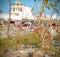 Poor mans huts in a village of punjab