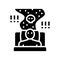 poor sleep habits glyph icon vector illustration