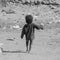 A poor Yemeni child lives in the open