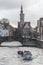 Poortersloge (Burghers`Lodge) bridge and Canal Bruges