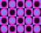 Pop Art Alternate Ovals Pattern Fuchsia Black Blue