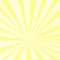 Pop art background, yellow sun rays on an orange background, vector points