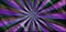 Pop art comic book or cartoon strip cover in glitch error radial stripes and polka dots retro design in purple and green