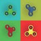 Pop Art Fidget Spinner, Kids Toy, Fun, Vector Design, Illustration