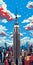 Pop Art-inspired Illustration Of New York City Skyline