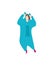 Pop art kigurumi style cartoon trendy flat people