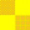 Pop-art, pointillist-pointillism seamless red, yellow circles, dots, dotted pattern, circles background. Pattern, background set