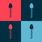 Pop art Sperm icon isolated on color background. Vector